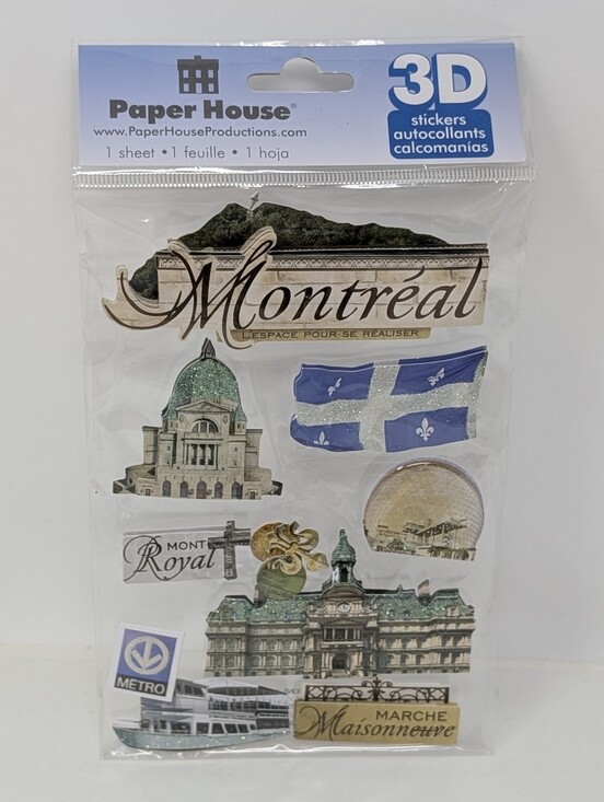 Stickers | Office | Paper House Montreal 3d Sticker Sheet | Poshmark